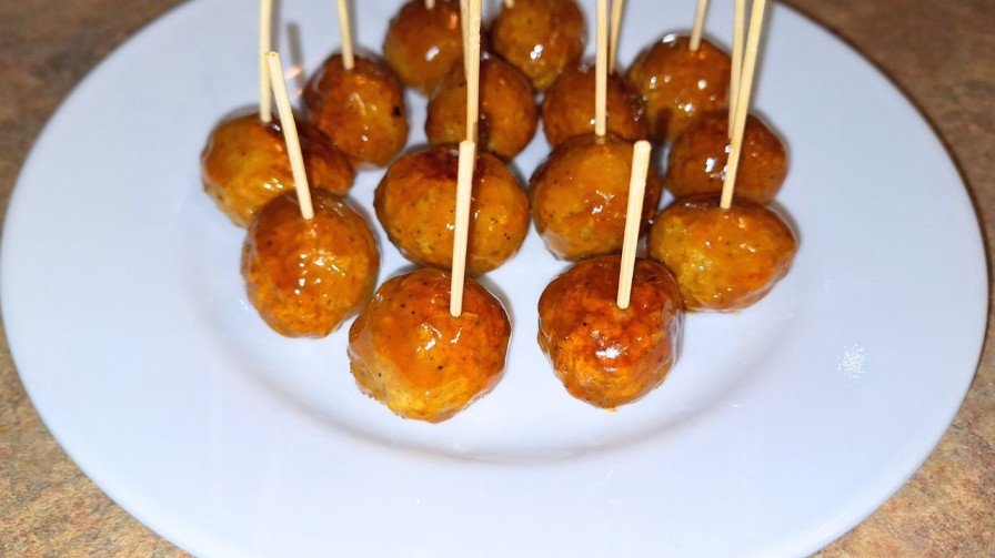 Orange Glaze Meatballs-MoveYuhHand